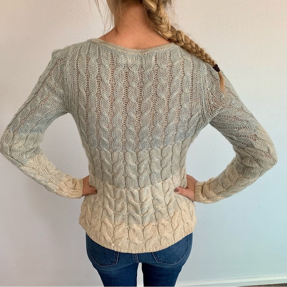 Anthropologie Sparrow | Wool Alpaca Mohair Open knit Sweater - Picture 7 of 7